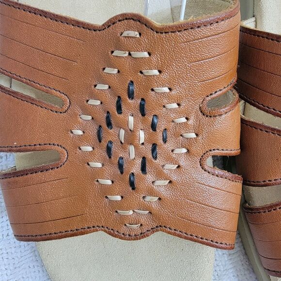 SAS Huarache Quarter Strap Sandal Antique Tan Brown Size 10.5 S Clean EUC - Picture 9 of 16